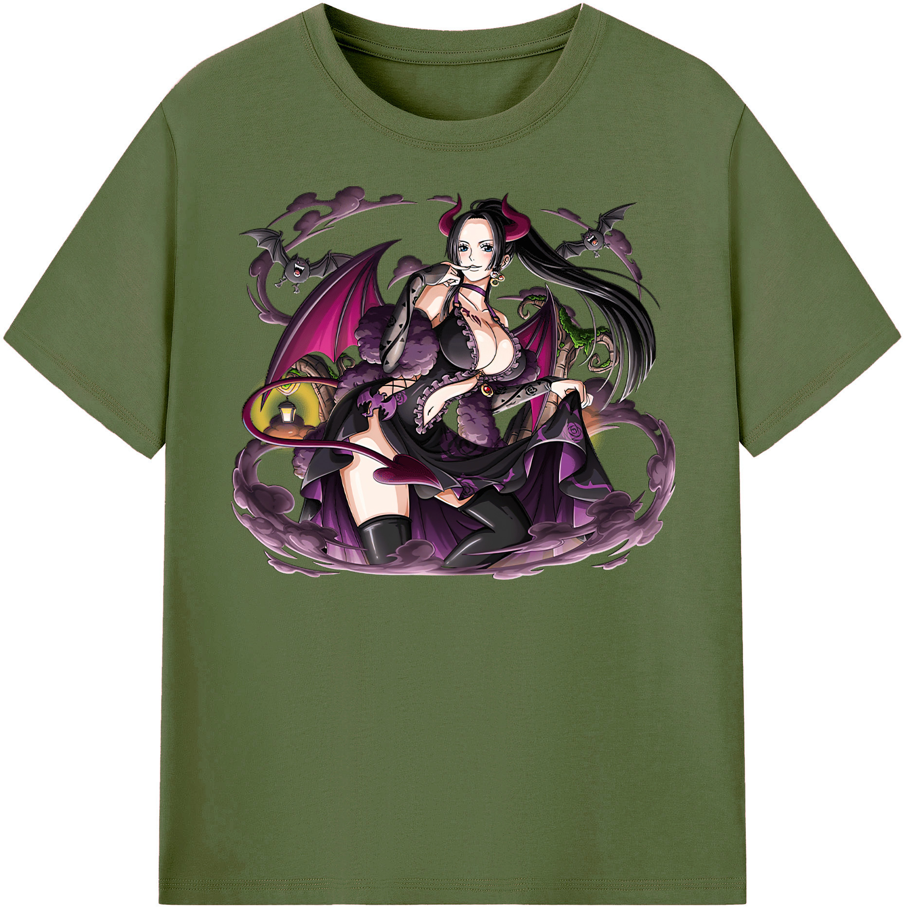 ワンピース ボア・ハンコック ONE PIECE Boa·Hancock 綿100％半袖Tシャツ（フロントプリント）